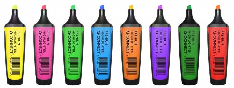 Zakreślacz fluor. Q-CONNECT Premium, 2-5mm (linia)