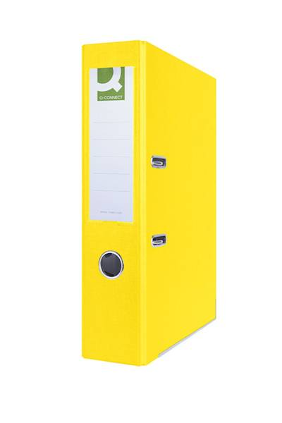 Segregator Q-CONNECT Hero z szyną, PP, A4/75mm, żó