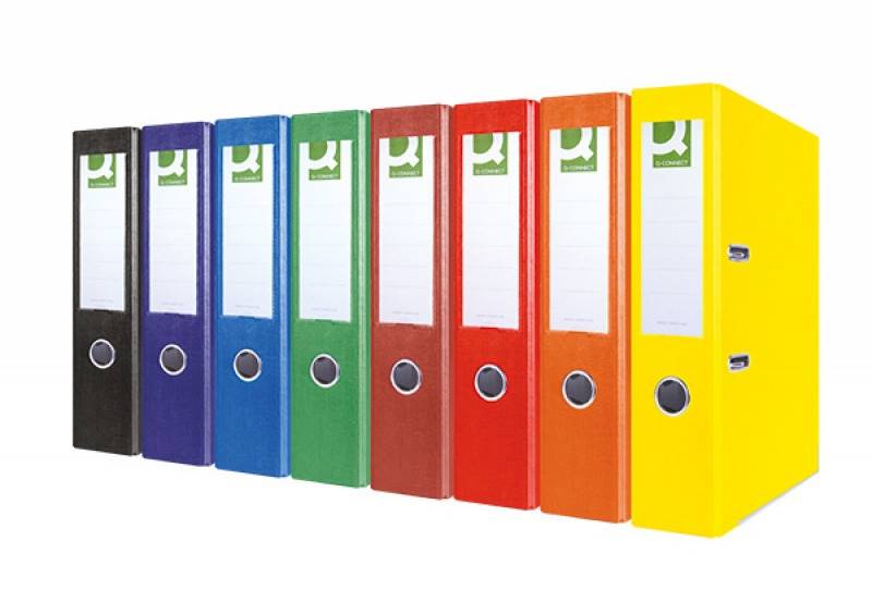 Segregator Q-CONNECT Hero z szyną, PP, A4/75mm, zi