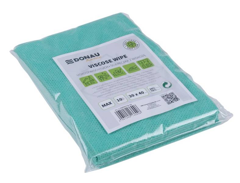 C ŚCIERKA DONAU Z WISKOZĄ 70% 30X40CM 10SZT ZIELON