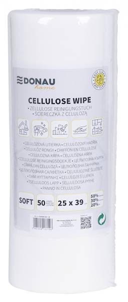 C ŚCIERKA DONAU ROLKA SOFT BIAŁA 50 LISTKÓW 23X39