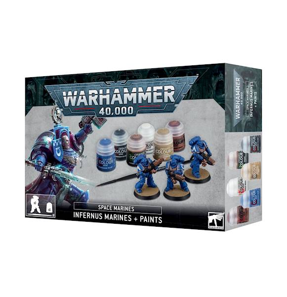 Space Marines Assault Intercessors and Paint Set S/M CRU. PAINT SET+ CANADA/POLAND/SCANDA