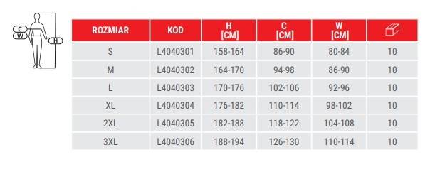 BLUZA ROBOCZA LAHTI PRO L40403 CZARNO SZARO TURKUSOWA XL