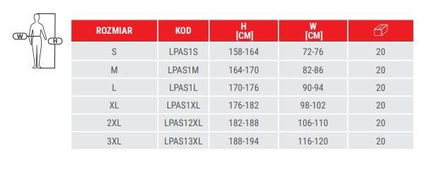 KRÓTKIE SPODENKI LAHTI PRO LPAS1 ALLTON SZARO POMARAŃCZOWE 2XL