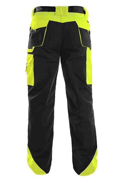 SPODNIE ROBOCZE CXS SIRIUS BRIGHTON CZARNO ŻÓŁTE 58