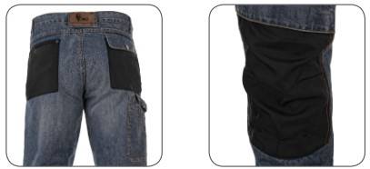 SPODNIE ROBOCZE JEANSOWE CXS NIMES NIEBIESKIE 52