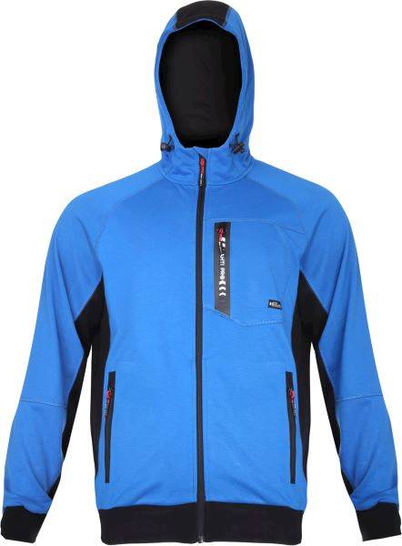 BLUZA Z KAPTUREM ROZPINANA LAHTI PRO L40127 NIEBIESKO-CZARNA L