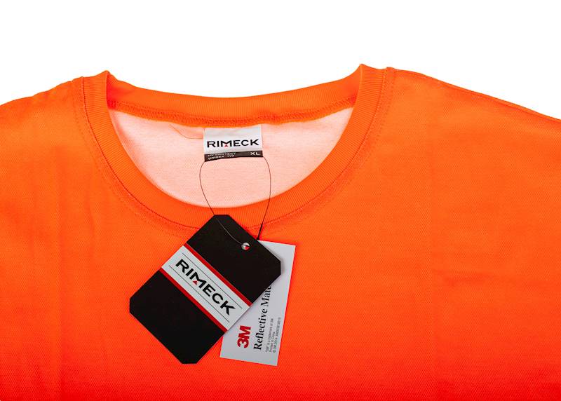 KOSZULKA OSTRZEGAWCZA RIMECK HV PROTECT 1V9 FLUORESCENCYJNA POMARAŃCZOWA 2XL