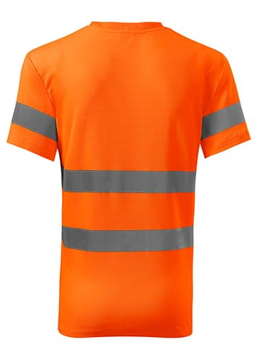 KOSZULKA OSTRZEGAWCZA RIMECK HV PROTECT 1V9 FLUORESCENCYJNA POMARAŃCZOWA L