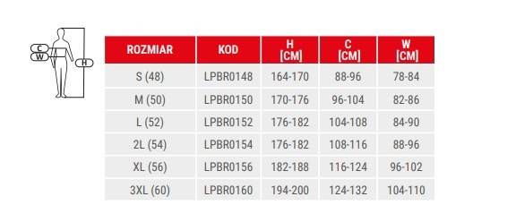 BLUZA ROBOCZA OCHRONNA LAHTI PRO LPBR01 3XL (60)