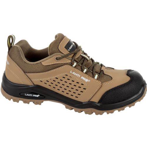 PÓŁBUTY NUBUKOWE LAHTI PRO L30420 S1 SRA BEŻOWO-CZARNE 42