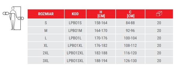 BEZRĘKAWNIK OCIEPLANY LAHTI PRO LPBO1 SZARY XL