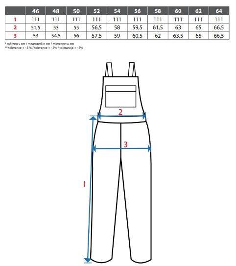 SPODNIE ROBOCZE OGRODNICZKI CXS STRETCH SZARO-CZARNE 54