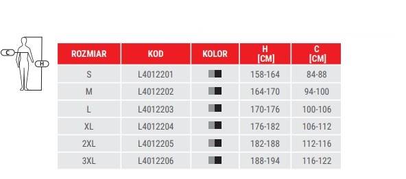 BLUZA OCIEPLANA LAHTI PRO L40132 CZERWONO-CZARNA M