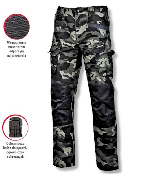 SPODNIE ROBOCZE BOJÓWKI LAHTI PRO L40519 MORO ZIELONE 3XL