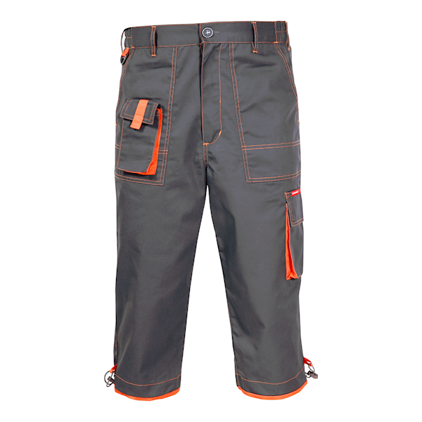 KRÓTKIE SPODENKI RYBACZKI LAHTI PRO L17140 ALLTON SZARO POMARAŃCZOWE XL