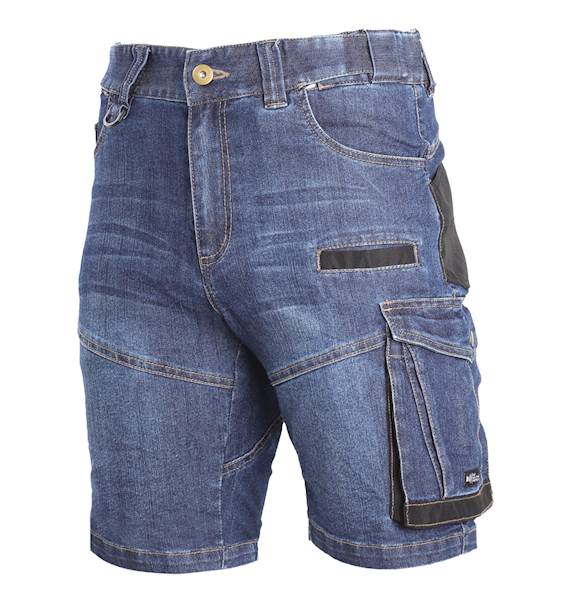 SPODENKI ROBOCZE JEANSOWE LAHTI PRO L40707 NIEBIESKIE S