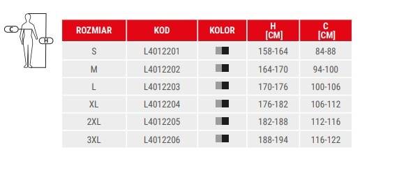 BLUZA OCIEPLANA LAHTI PRO L40122 SZARO-CZARNA M