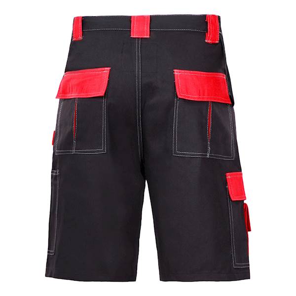SPODENKI ROBOCZE LAHTI PRO L40704 CZARNO CZERWONE XL