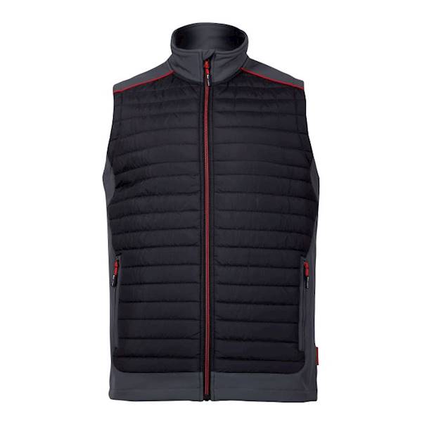 BEZRĘKAWNIK OCIEPLANY LAHTI PRO L41307 CZARNO SZARO CZERWONY XL