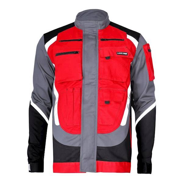 BLUZA ROBOCZA LAHTI PRO L40406 CZARNO SZARO CZERWONA M