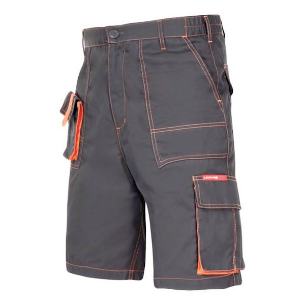 KRÓTKIE SPODENKI LAHTI PRO LPAS1 ALLTON SZARO POMARAŃCZOWE 2XL