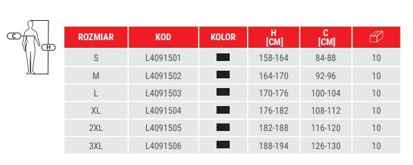 KURTKA ROBOCZA ZIMOWA LAHTI PRO L40915 CZARNA 3XL