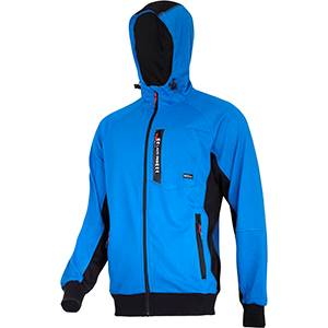 BLUZA Z KAPTUREM ROZPINANA LAHTI PRO L40127 NIEBIESKO-CZARNA S
