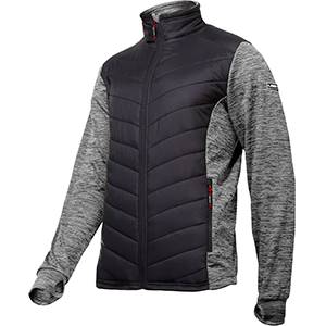 BLUZA OCIEPLANA LAHTI PRO L40122 SZARO-CZARNA L