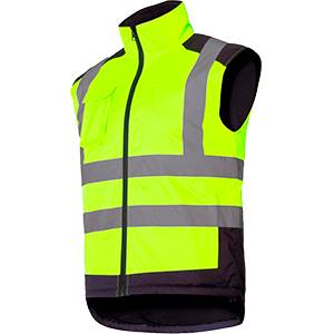 KAMIZELKA OSTRZEGAWCZA DWUSTRONNA OCIEPLANA LAHTI PRO L41313 ŻÓŁTA 3XL