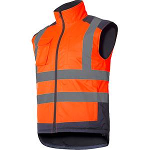 KAMIZELKA OSTRZEGAWCZA DWUSTRONNA OCIEPLANA LAHTI PRO L41314 POMARAŃCZOWA 2XL
