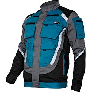 BLUZA ROBOCZA LAHTI PRO L40403 CZARNO SZARO TURKUSOWA XL
