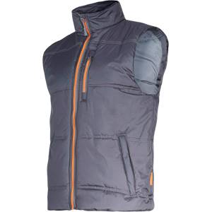 BEZRĘKAWNIK OCIEPLANY LAHTI PRO L41309 SZARO POMARAŃCZOWY 3XL