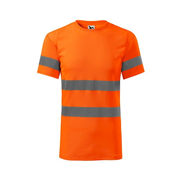 KOSZULKA OSTRZEGAWCZA RIMECK HV PROTECT 1V9 FLUORESCENCYJNA POMARAŃCZOWA 2XL