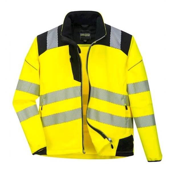 KURTKA ROBOCZA SOFTSHELL HIVIS VISION ŻÓŁ. S