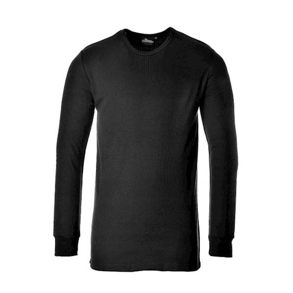 KOSZULKA Z DŁUGIM RĘKAWEM PORTWEST B123BK CZARNA 2XL