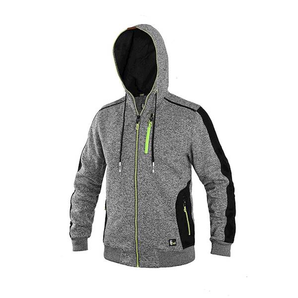 BLUZA ROBOCZA Z DZIANINY CXS INDIANA SZARO CZARNA 2XL