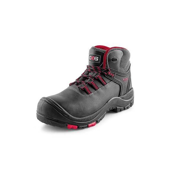 TRZEWIKI ROBOCZE CXS ROCK GRANITE S3 CZARNO CZERWONE 45
