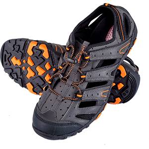SANDAŁY TREKKINGOWE LAHTI PRO L30610 SZARO CZARNO POMARAŃCZOWE 45