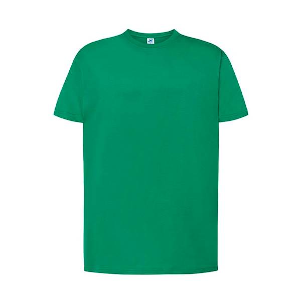 KOSZULKA Z KRÓTKIM RĘKAWEM T-SHIRT JHK TSRA190 ZIELEŃ KELLY S