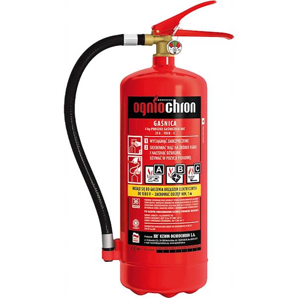 GAŚNICA PROSZKOWA OGNIOCHRON OGP-4XABC 4 KG