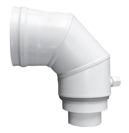 ACV Komin Adapter kolano 90 st HR 80/125 