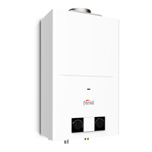Ferroli Gazowy przepływowy ogrzewacz wody PEGASO PRO 11 LPG bez wyświetlacza GCC1MGAA, Zakres mocy 7,1-18,9 kW. Low Nox