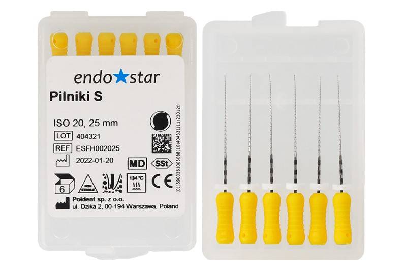 Pilniki  S 6 szt. 20. dł. 25 mm