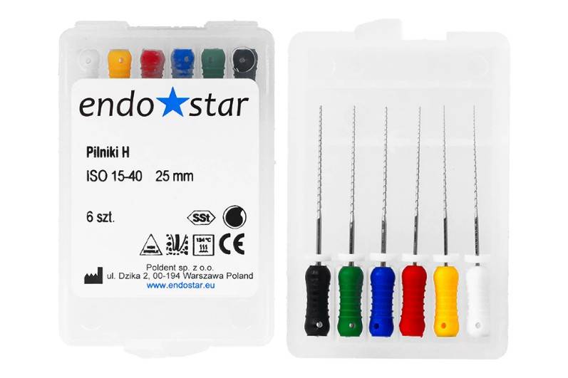 Pilniki H 6 szt  15-40 dł 25mm