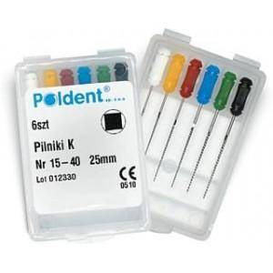 Pilniki K 6 szt. 08 dł.25mm