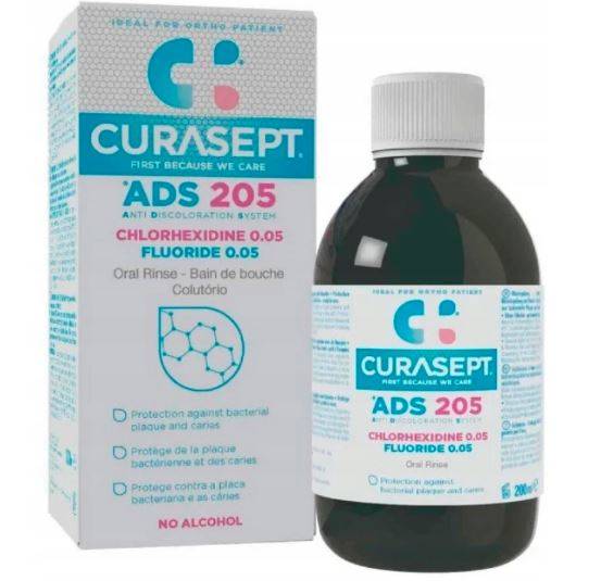 CURASEPT ADS DNA 205 0,05% CHX + FLUOR Płyn 200ml