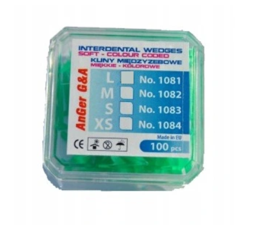 Kliny plastikowe 100szt  1081 zielone