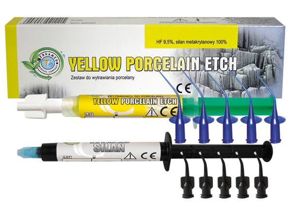 YELLOW PORCELAIN - Zestaw ETCH & SILANE 2ml + 2ml