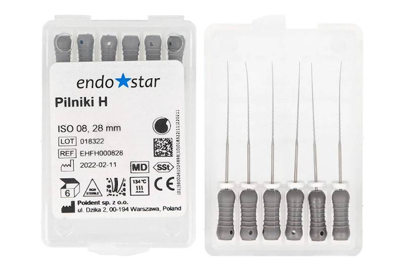 Pilniki H 6szt 08 dł. 28mm